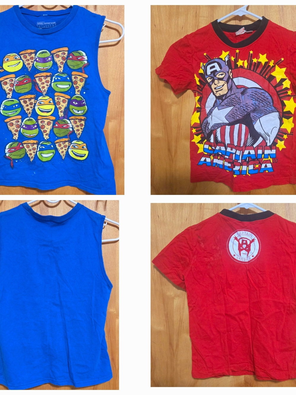 BUNDLE BOYS TOPS MARVEL AND TURTLES